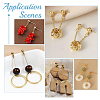 304 Stainless Steel Ball Post Stud Earring Findings STAS-UN0063-09-5