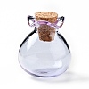Lucky Bag Shape Glass Cork Bottles Ornament LS-AJEW-A039-02F-1