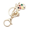 Painter's Palette Alloy Enamel Keychain KEYC-JKC01074-4