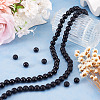 2 Strands 2 Styles Natural Black Onyx(Dyed & Heated) Beads Strands G-TA0003-52-10mm-8