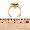 Hollow Cross 304 Stainless Steel Cuff Ring Components SA-CBA098D-02G-D-3