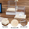 Acrylic Baseball Display Cases with Wooden Base ODIS-WH0081-16-4