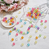 120Pcs Transparent Acrylic European Beads MACR-SC0002-58-4