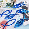 SUPERFINDINGS 3Pcs 3 Style ABS Easter Decoration Sticker DIY-FH0002-56-4