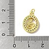 Real 18K Gold Plated Brass Pave Cubic Zirconia Pendants KK-M283-03C-G-3