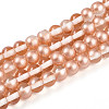 Baking Paint Transparent Glass Beads X1-DGLA-N011-6mm-04-1