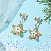 Glass Star Stud Earrings EJEW-MZ00256-04-2