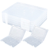 Transparent Plastic Packaging Boxes with Hinged Lid AJEW-WH20060-90A-1