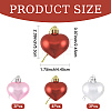 10Pcs 3 Styles Plastic Heart Pendant Decorations AJEW-FS0001-48-3