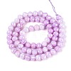 Anti-Tarnish Electroplate Glass Beads Strands GLAA-N056-6mm-03-3