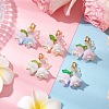 5Pcs Flower Butterfly Acrylic Pendant Decoration HJEW-JM02941-2