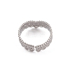 Non-Tarnish 304 Stainless Steel Crown Open Cuff Ring for Women RJEW-G285-04P-3