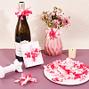 16Pcs Flower Polyester Ornament DIY-HY0003-34A-4