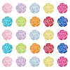 60Pcs 10 Colors UV Plating Iridescent Acrylic Beads MACR-AR0001-23-1