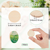Flat Round Wooden Cabochons WOOD-WH0024-111-2