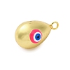 Brass Enamel Pendants KK-P296-01G-3