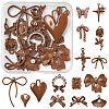 15Pcs 15 Styles Alloy Pendants FIND-FS0004-12-1