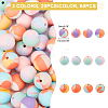 CHGCRAFT 60Pcs 3 Colors Silicone Beads SIL-CA0001-10-2