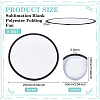 Sublimation Blank Polyester Folding Fan LS-AJEW-WH0010-57A-2