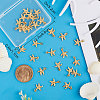 Beebeecraft 30Pcs Brass Charms KK-BBC0007-28-3