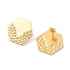 304 Stainless Steel Stud Earrings Findings EJEW-R151-01G-02-2