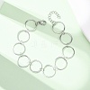 304 Stainless Steel Ring Link Chain Bracelets BJEW-P373-02C-P-2