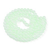Baking Painted Imitation Jade Glass Round Bead Strands DGLA-N003-8mm-02-1-2