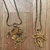 64Pcs 8 Styles Tibetan Style Alloy Pendants FIND-AR0005-03-6