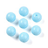 Opaque Solid Color Glass Beads GLAA-N007-8mm-A15-1