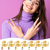 7Pcs 304 Stainless Steel Open Cuff Finger Rings RJEW-UN00027-5