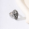 Tibetan Style Alloy Coffin with Skull Finger Rings PW-WG44667-01-2