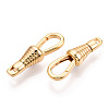 Brass Lobster Claw Clasps KK-N254-21G-2