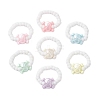 Acrylic Skull Stretch Rings RJEW-JR00927-02-2