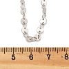 Brass Cable & Flat Sequin Chains Necklaces for Women NJEW-D302-44P-4