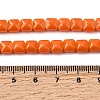 Opaque Glass Beads Strands GLAA-L050-C18-4