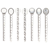 10Pcs Tibetan Style Alloy Cabochon Setting TIBE-ME0001-08-1