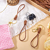 10Pcs 2 Colors Eco-Friendly Korean Waxed Polyester Cord Keychains KEYC-TA00032-7