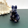 Natural Sodalite Carved Healing Rabbit Figurines PW-WG98684-03-1