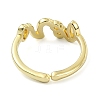 Brass Open Cuff Rings RJEW-B051-34G-3