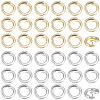 Brass Twister Clasps KK-BBC0023-90-1