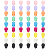 54Pcs 9 Colors Rubberized Style Opaque Acrylic Beads SACR-PH0002-38-1
