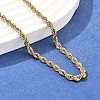 304 Stainless Steel Rope Chain Necklaces NJEW-F226-03G-05-1