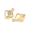 Brass Micro Pave Cubic Zirconia Pendants KK-S531-12G-C-2