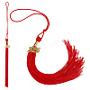 Polyester Graduation Tassel Pendant Decorations AJEW-WH20020-078G-1