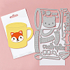 Autumn Theme Cup Carbon Steel Cutting Dies Stencils DIY-WH0309-2172-3