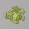 300Pcs Transparent Glass Round Bugle Beads GLAA-WH0015-74G-1