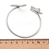 304 Stainless Steel & Plastic Imitation Pearl Cuff Bangles BJEW-Z170-02P-5