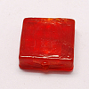 Handmade Silver Foil Lampwork Beads FOIL-S006-20x20mm-01-1