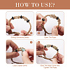 Fashewelry 6Pcs Adjustable Braided Waxed Polyester Cord Macrame Pouch Bracelet Making BJEW-FW0001-04-6