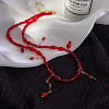 Glass Beaded Tassel Necklaces for Women JY3543-5